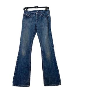 UNC Denim Regular Fit Boot Leg Bejeweled Jeans Women’s Size 25/26